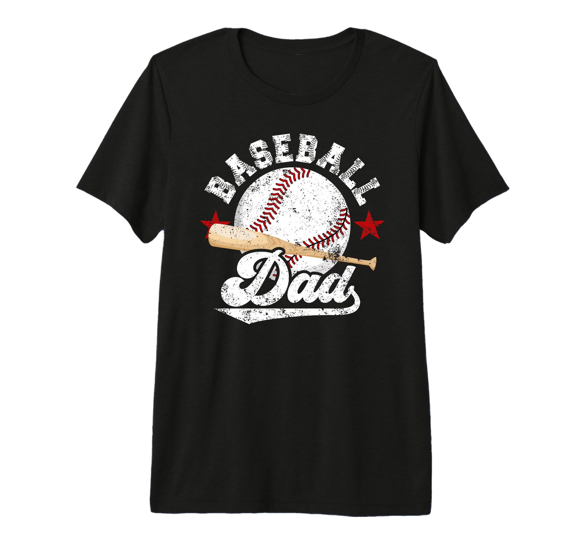 Mens Baseball Dad Proud Dad Baseball T-Shirt - Minimalist Print for Adults - T-Shirt, Sweatshirt, Hoodie