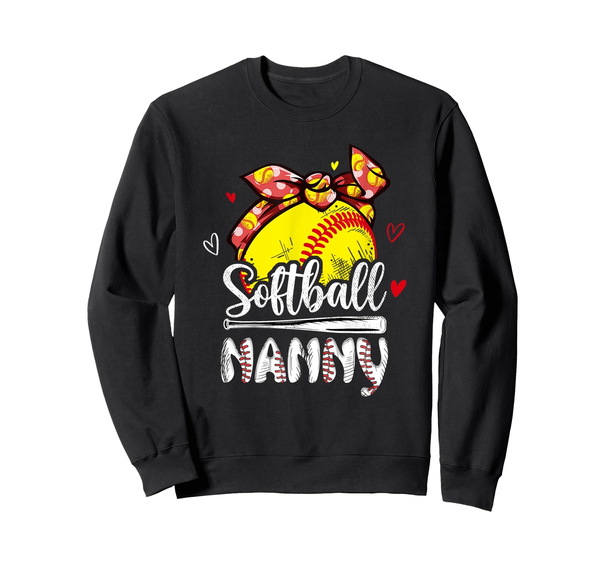 Softball Nanny Softball Player Sweatshirt - Minimalist Print Men Women - T-Shirt, Sweatshirt, Hoodie
