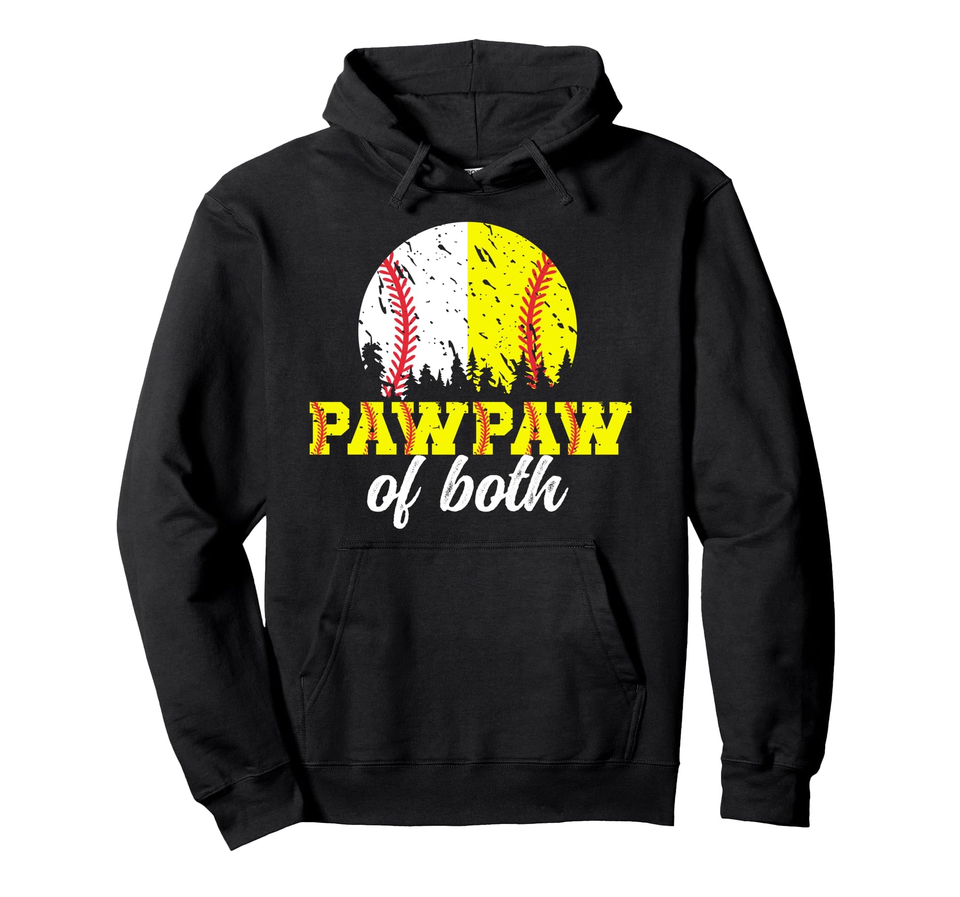 Pawpaw Both Softball Baseball Pawpaw Hoodie - Aesthetic Graphic for Adults - T-Shirt, Sweatshirt, Hoodie