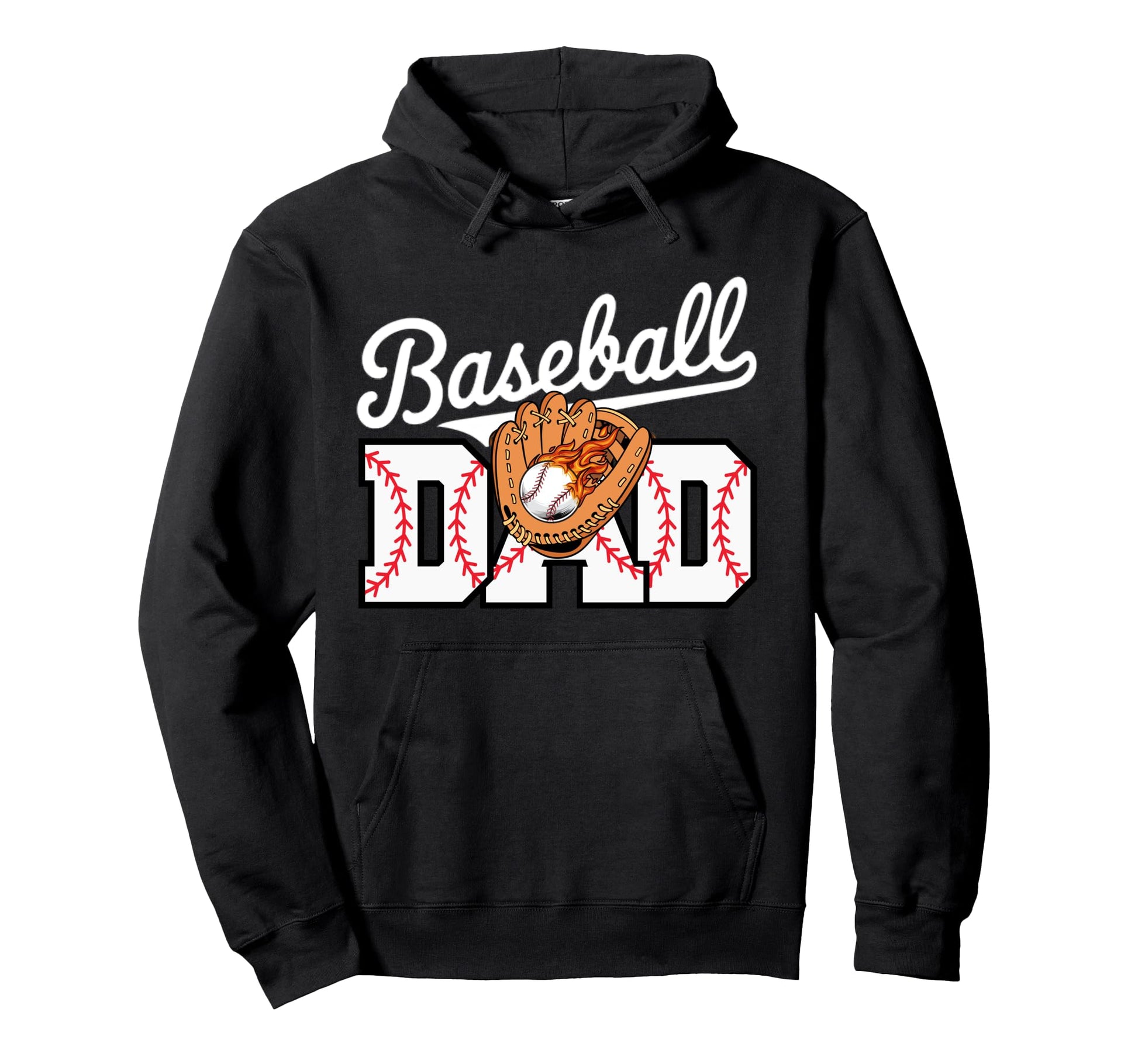 Baseball Dad Sports Fathers Day Funny Hoodie - Custom Art Print Unisex - T-Shirt, Sweatshirt, Hoodie