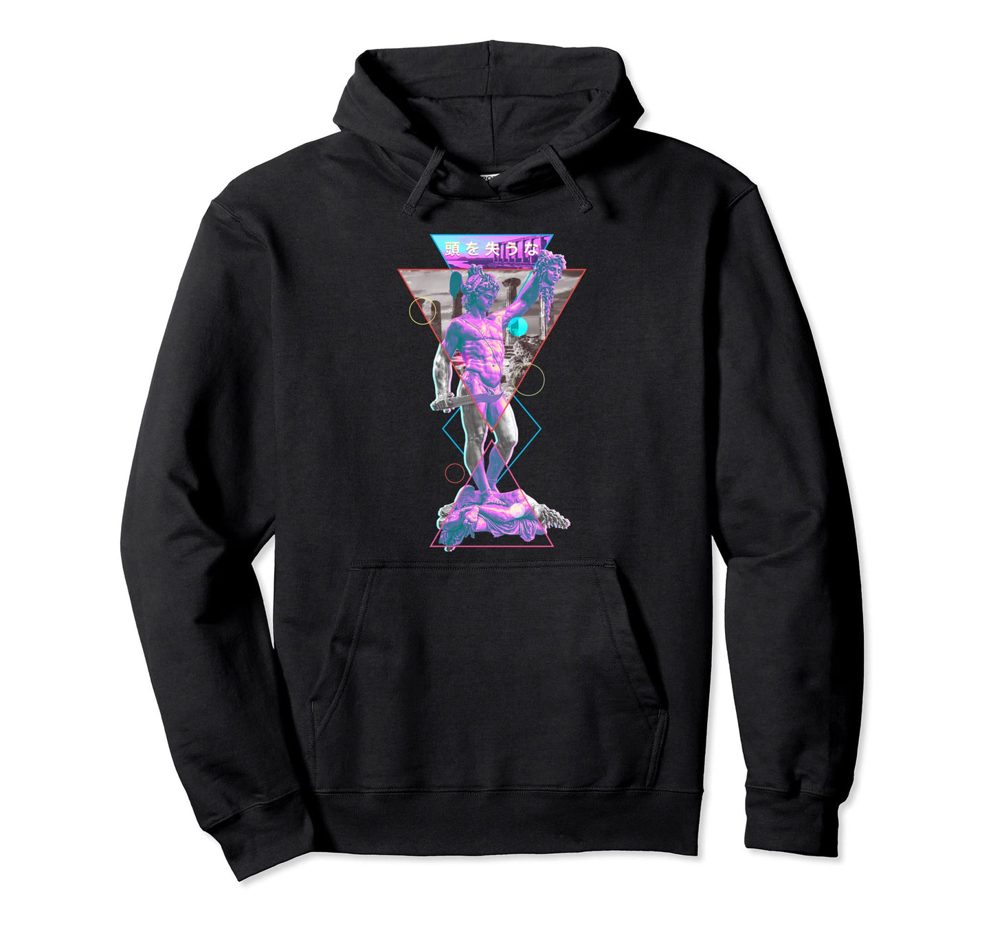 Perseus And Medusa Vaporwave Aesthetic Hoodie - Graphic Print Men Women - T-Shirt, Sweatshirt, Hoodie