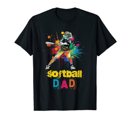 Softball Dad Funny Player Parent T-Shirt - Unique Graphic for Adults - T-Shirt, Sweatshirt, Hoodie
