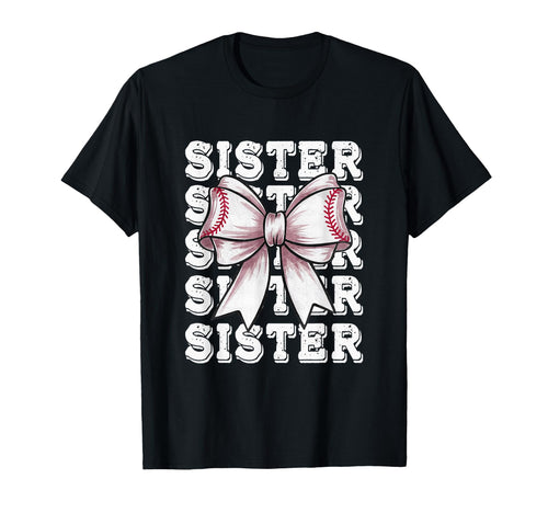 Coquette Baseball Sister Matching Family T-Shirt - Graphic Print Men Women - T-Shirt, Sweatshirt, Hoodie