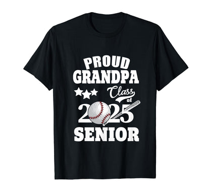 Proud Grandpa Class 2025 T-Shirt - Casual Everyday Wear for Adults - T-Shirt, Sweatshirt, Hoodie