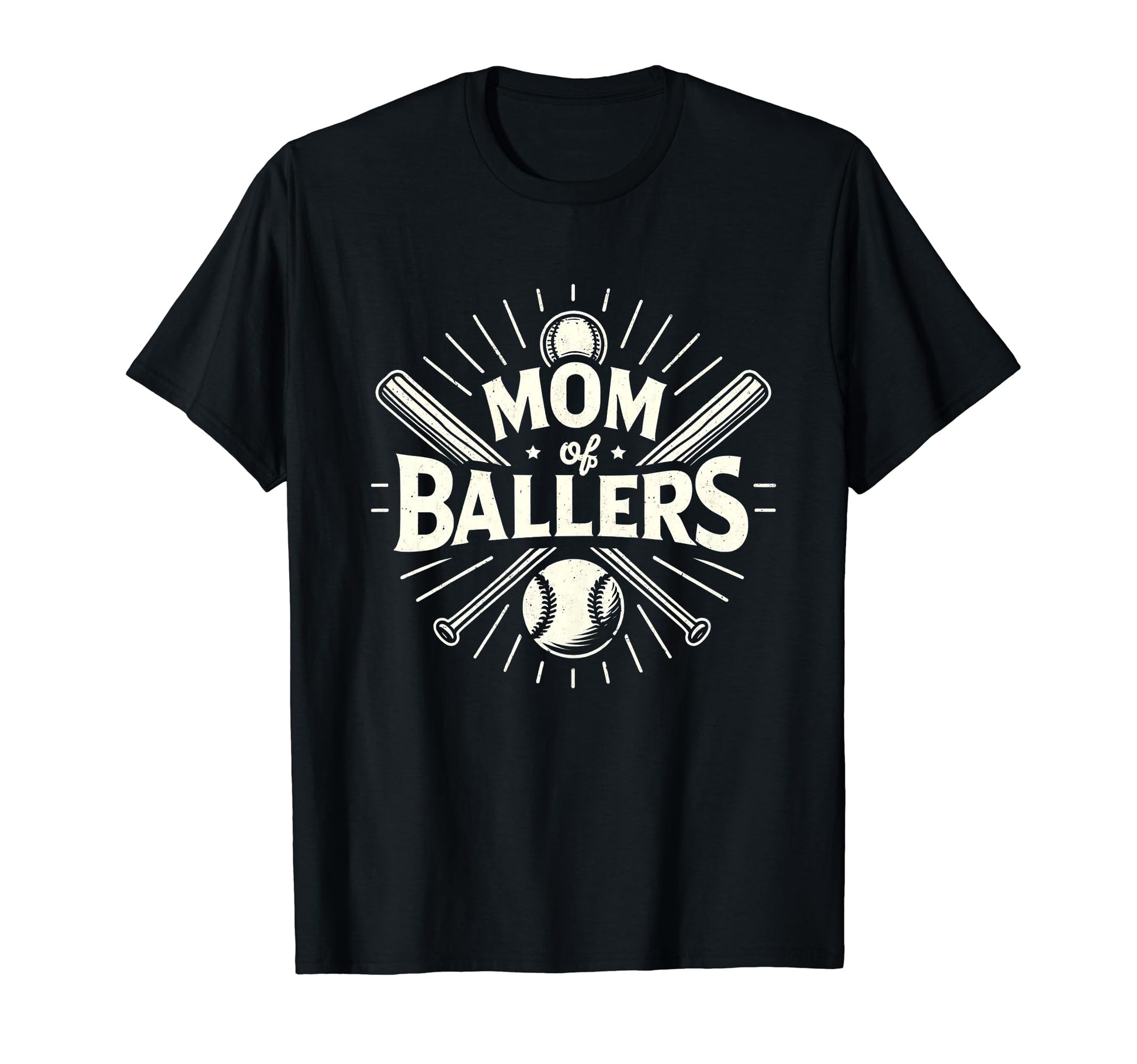 Baseball Softball Mom Ballers T-Shirt - Novelty Apparel for Adults - T-Shirt, Sweatshirt, Hoodie