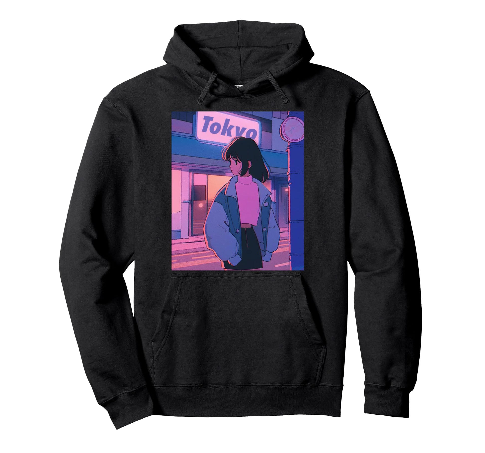 Tokyo Vaporwave Japanese Anime Aesthetics Hoodie - Trendy Graphic Unisex - T-Shirt, Sweatshirt, Hoodie