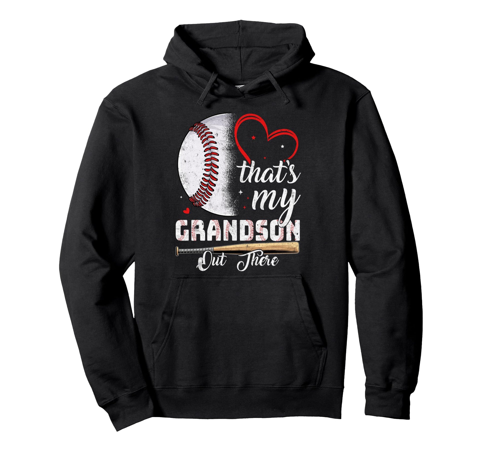 Thats My Grandson Out There Baseball Hoodie - Aesthetic Graphic Unisex - T-Shirt, Sweatshirt, Hoodie