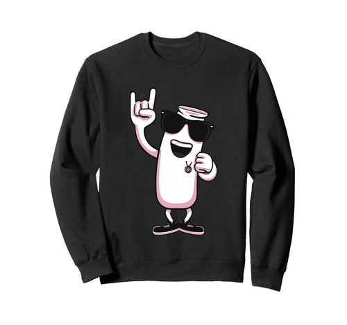 Battery Mascot Rock Hand Sign Punk Sweatshirt - Novelty Apparel Unisex - T-Shirt, Sweatshirt, Hoodie