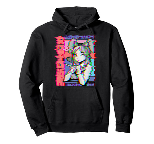Vaporwave Aesthetic Japanese Anime Hoodie - Fun Novelty Design Unisex - T-Shirt, Sweatshirt, Hoodie