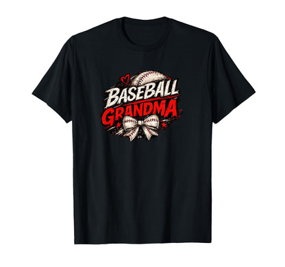 Baseball Grandma Script T-Shirt - Unique Graphic for Adults - T-Shirt, Sweatshirt, Hoodie