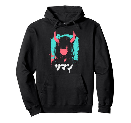Goth Grunge Demon Anime Waifu Horror Alt Hoodie - Novelty Apparel Unisex - T-Shirt, Sweatshirt, Hoodie