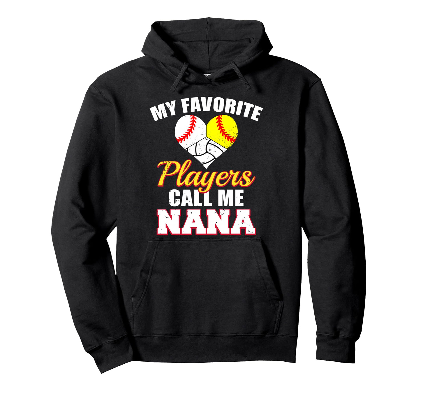 My Favorite Players Baseball Softball Hoodie - Novelty Apparel Unisex - T-Shirt, Sweatshirt, Hoodie