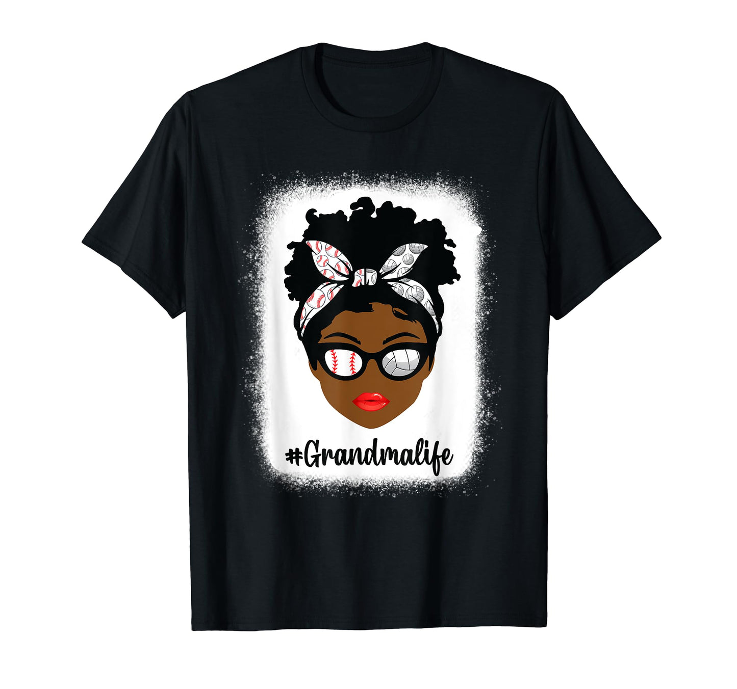 Black Grandma Life Baseball T-Shirt - Fun Novelty Design for Adults - T-Shirt, Sweatshirt, Hoodie