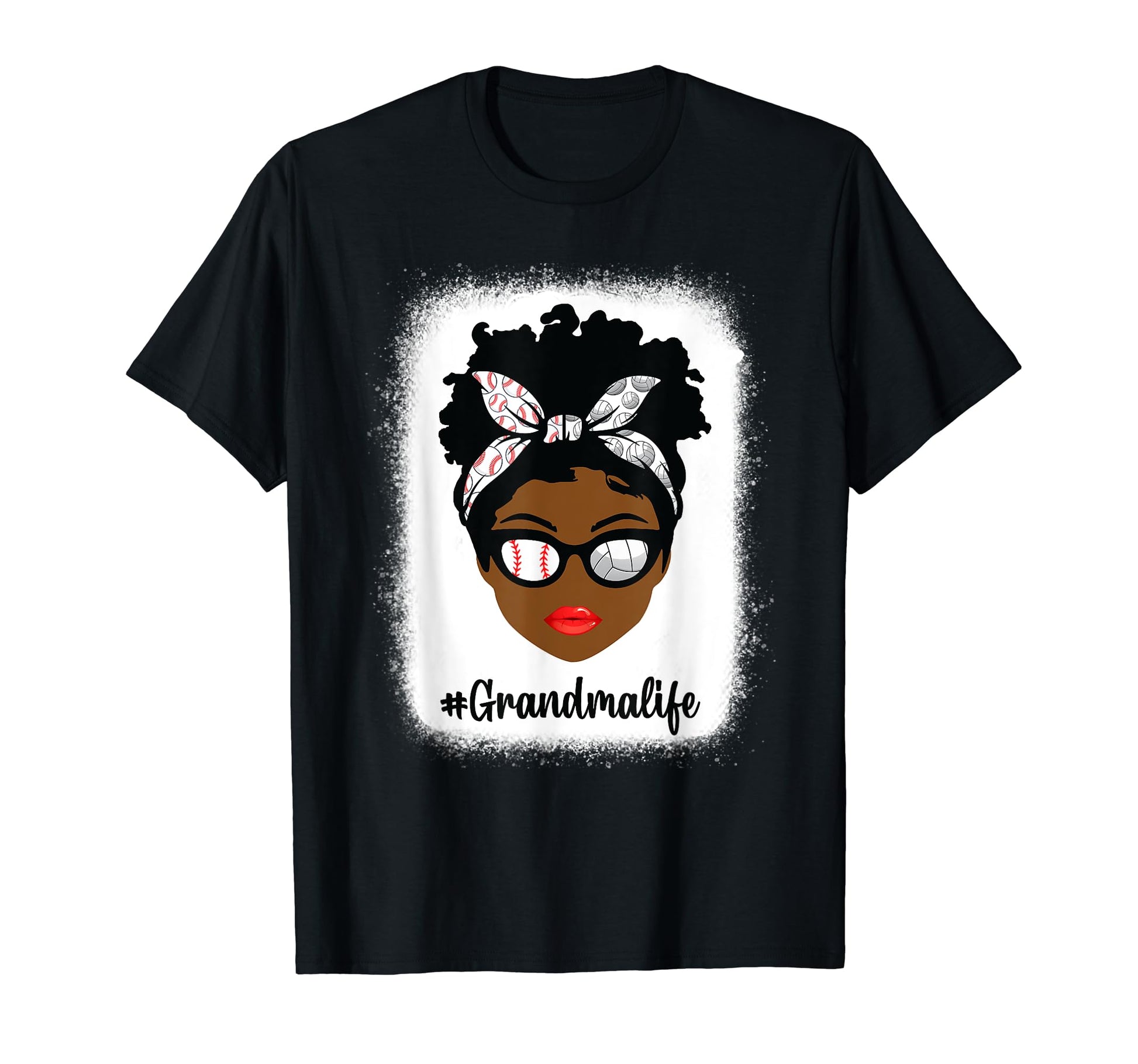 Black Grandma Life Baseball T-Shirt - Fun Novelty Design for Adults - T-Shirt, Sweatshirt, Hoodie