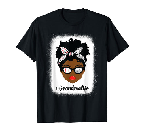 Black Grandma Life Baseball T-Shirt - Fun Novelty Design for Adults - T-Shirt, Sweatshirt, Hoodie