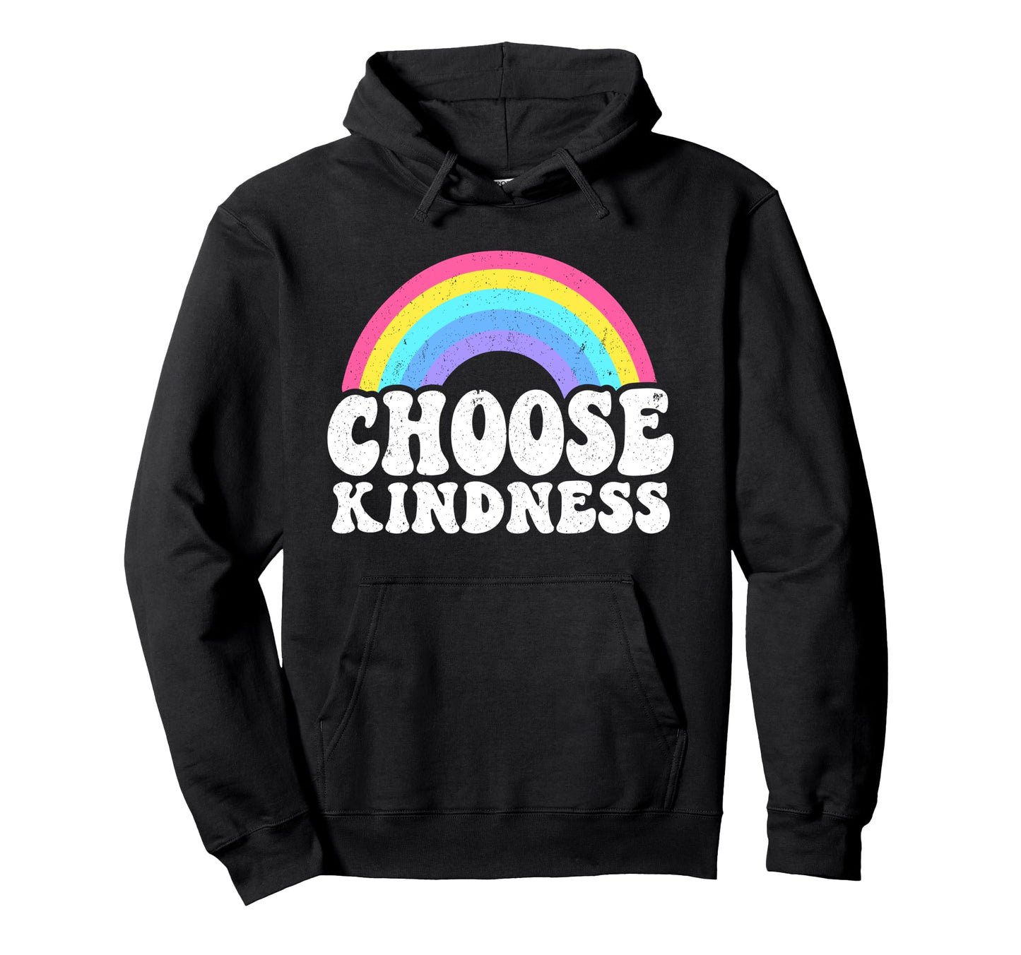 Positive Anti Bullying Rainbow Peace Hoodie - Novelty Apparel Men Women - T-Shirt, Sweatshirt, Hoodie