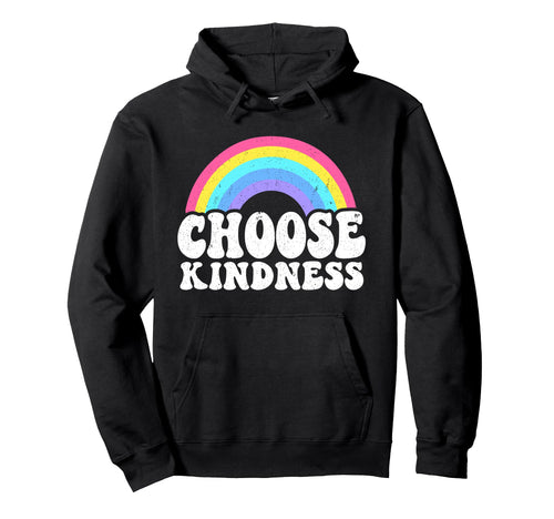 Positive Anti Bullying Rainbow Peace Hoodie - Novelty Apparel Men Women - T-Shirt, Sweatshirt, Hoodie