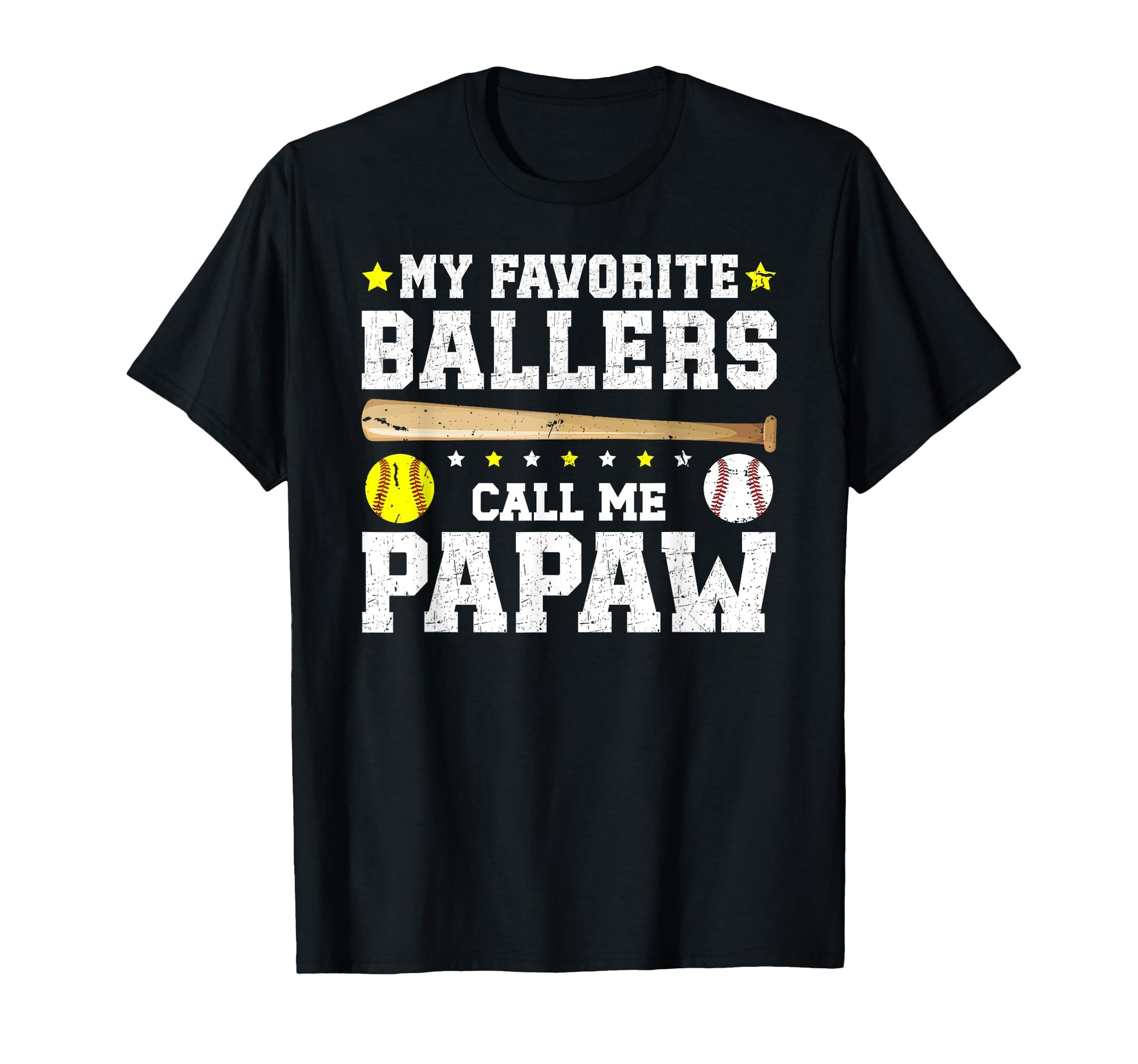 My Favorite Ballers Call Me Papaw T-Shirt - Minimalist Print Unisex - T-Shirt, Sweatshirt, Hoodie