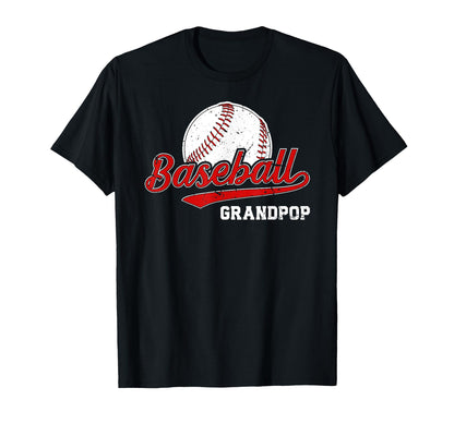 Baseball Grandpop Baseball Player T-Shirt - Minimalist Print Unisex - T-Shirt, Sweatshirt, Hoodie