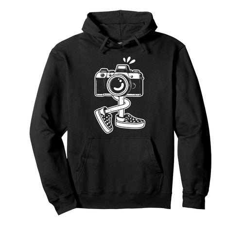 Funny Camera Costume Photographer Hoodie - Unique Graphic for Adults - T-Shirt, Sweatshirt, Hoodie