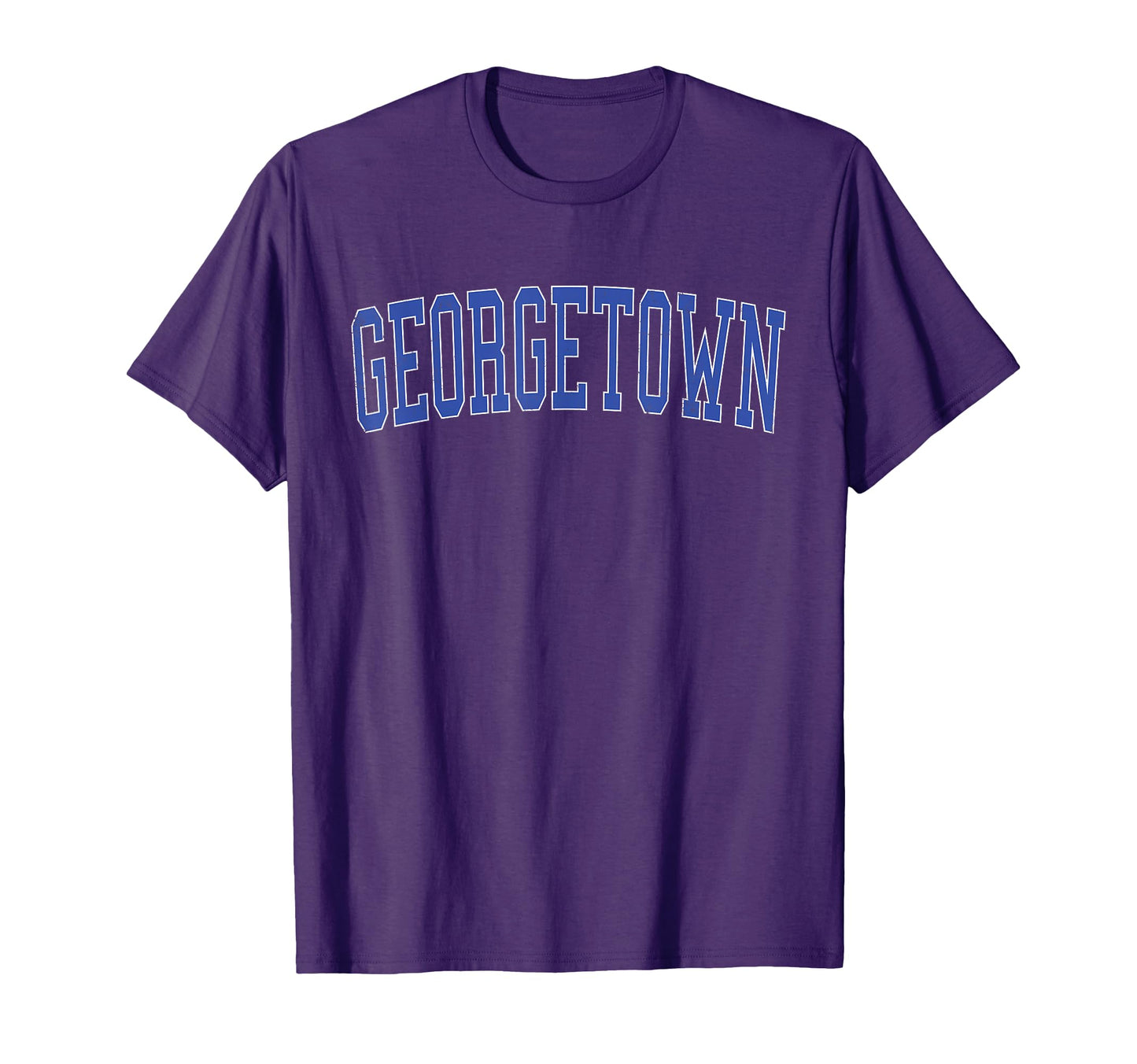 Georgetown Tx Distressed Blue Varsity T-Shirt - Custom Art Print Men Women - T-Shirt, Sweatshirt, Hoodie