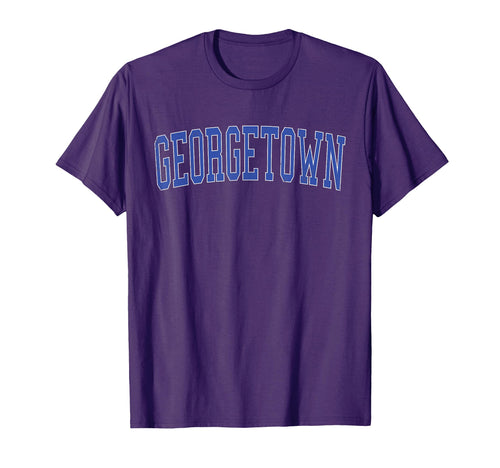 Georgetown Tx Distressed Blue Varsity T-Shirt - Custom Art Print Men Women - T-Shirt, Sweatshirt, Hoodie