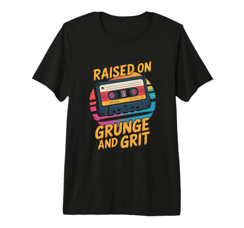 Raised Grunge And Grit Cassette 90S T-Shirt - Aesthetic Graphic for Adults - T-Shirt, Sweatshirt, Hoodie