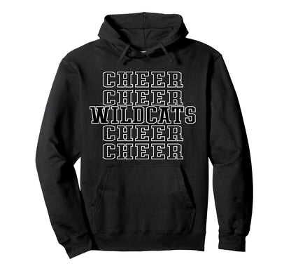 Wildcats Cheer Squad Cheerleader Cheer Mom Hoodie - Novelty Apparel Unisex - T-Shirt, Sweatshirt, Hoodie