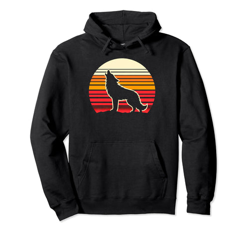 Therian Pride Month Sunset Howling Hoodie - Streetwear Style Men Women - T-Shirt, Sweatshirt, Hoodie