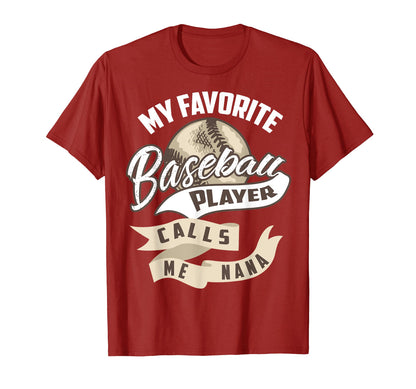 My Favorite Baseball Player Calls Me T-Shirt - Minimalist Print Men Women - T-Shirt, Sweatshirt, Hoodie
