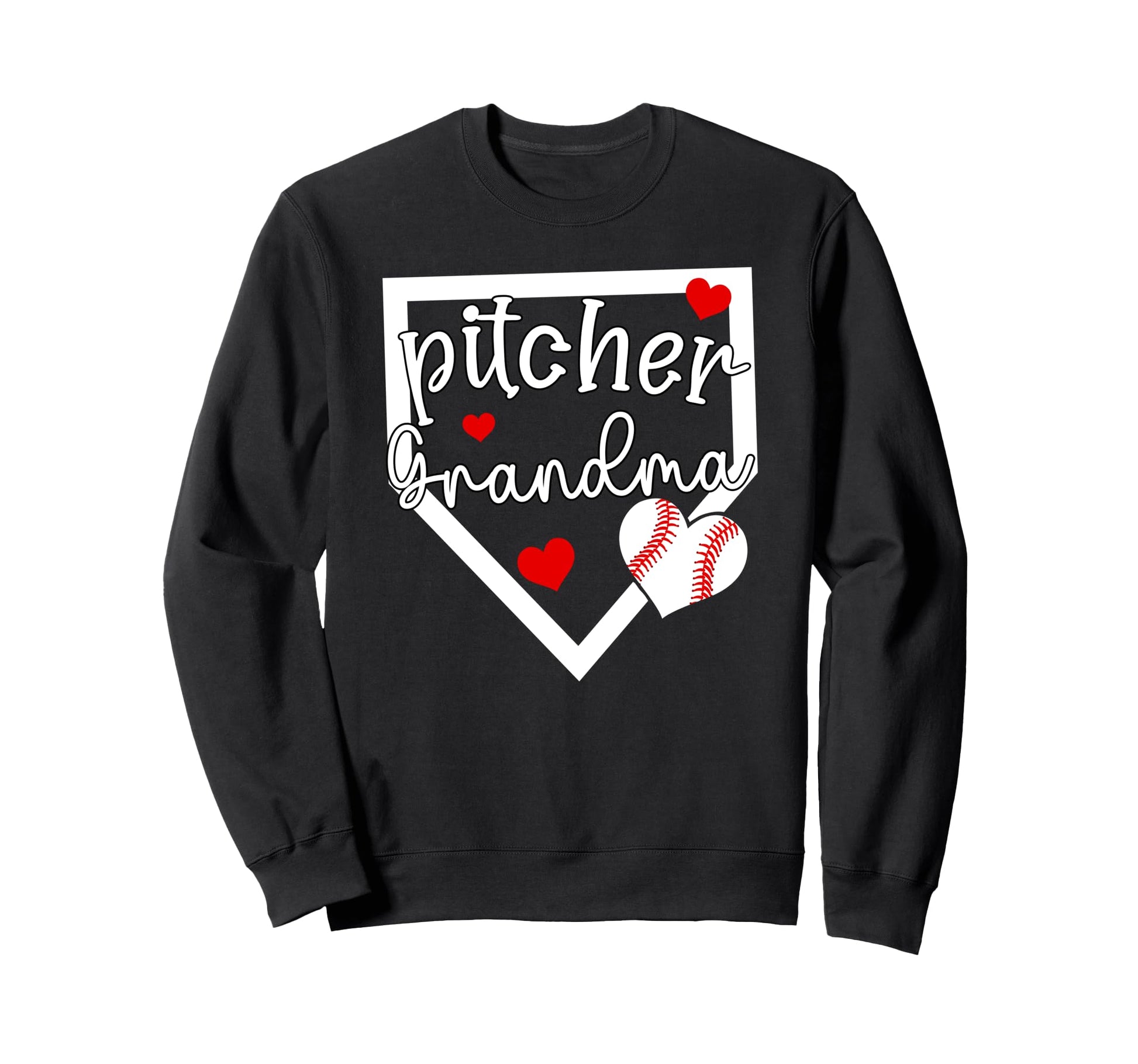 Baseball Pitcher Grandma Baseball Sweatshirt - Novelty Apparel Men Women - T-Shirt, Sweatshirt, Hoodie