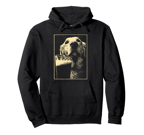 St Patricks Day Golden Retriever Dog Hoodie - Custom Art Print Men Women - T-Shirt, Sweatshirt, Hoodie