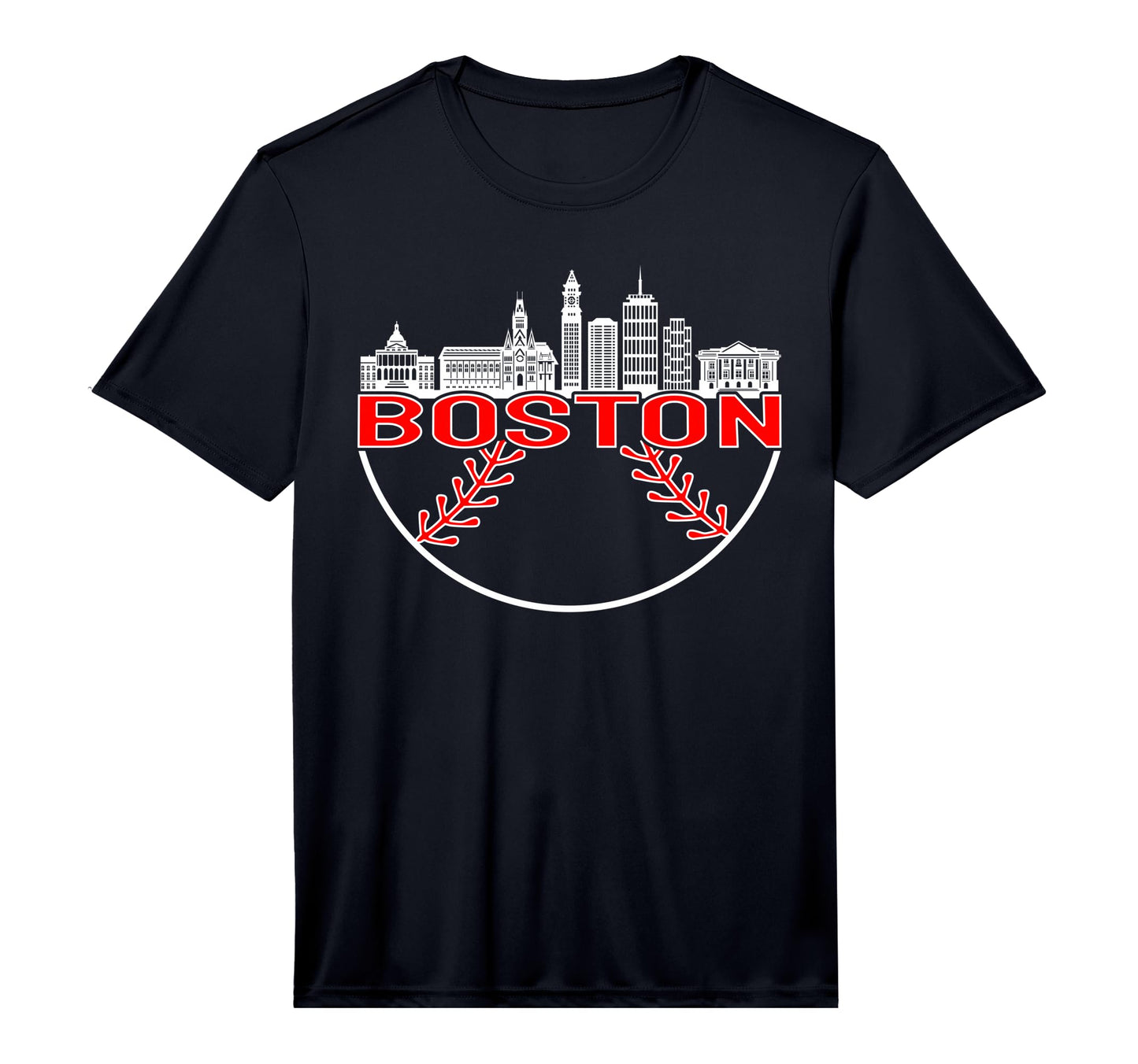 Mens Boston Baseball Performance T-Shirt - Fun Novelty Design Men Women - T-Shirt, Sweatshirt, Hoodie
