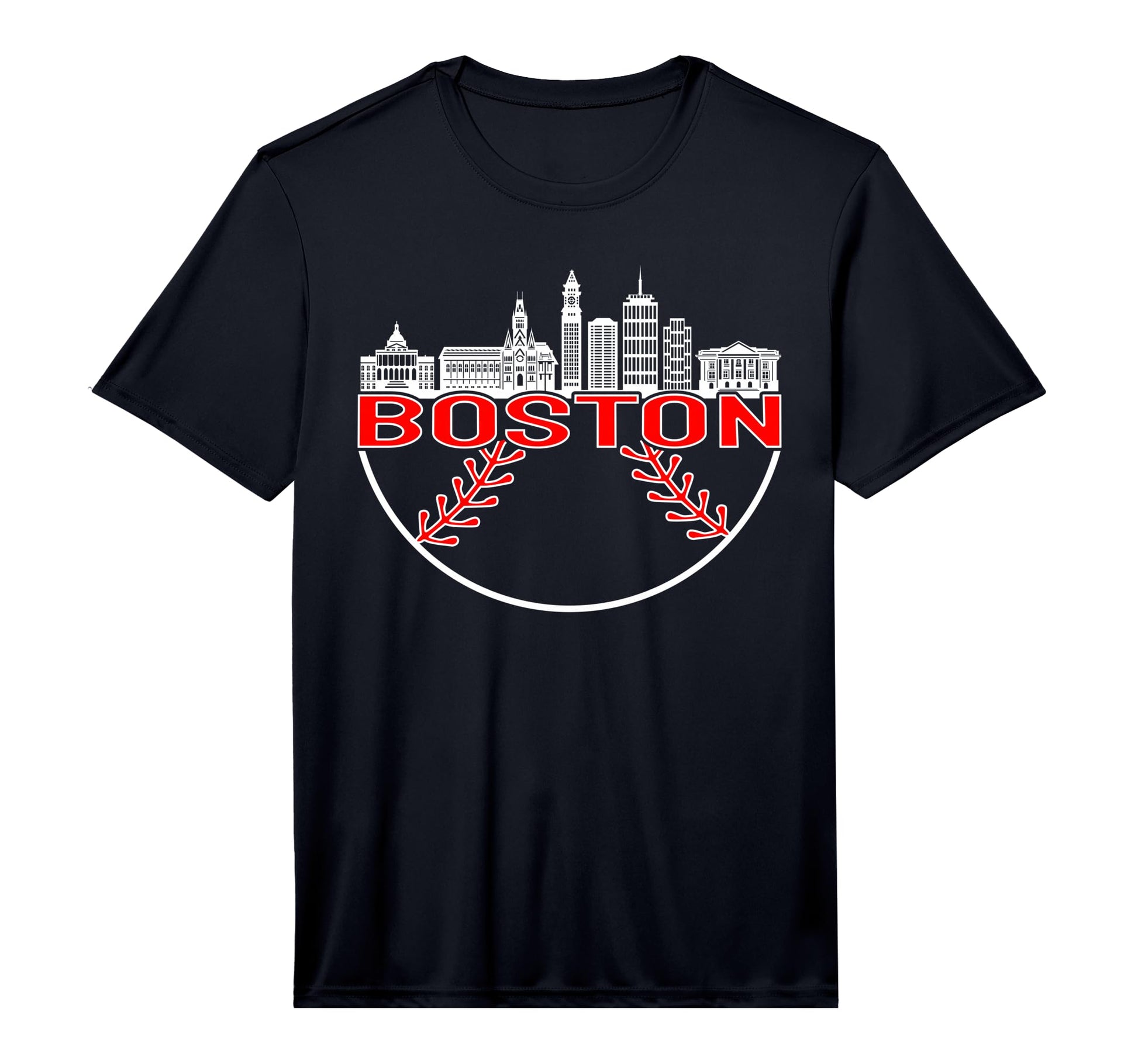Mens Boston Baseball Performance T-Shirt - Fun Novelty Design Men Women - T-Shirt, Sweatshirt, Hoodie