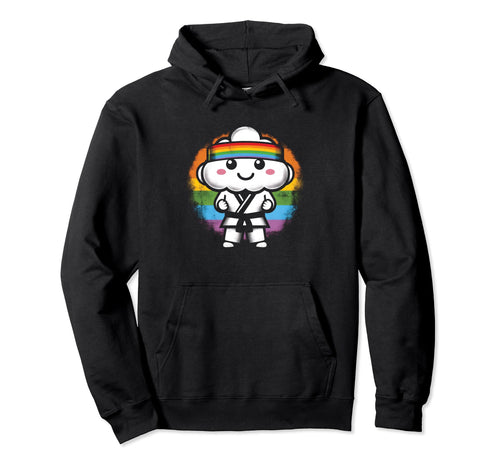 Rainbow Clouds Martial Arts Judo Karate Hoodie - Streetwear Style Men Women - T-Shirt, Sweatshirt, Hoodie