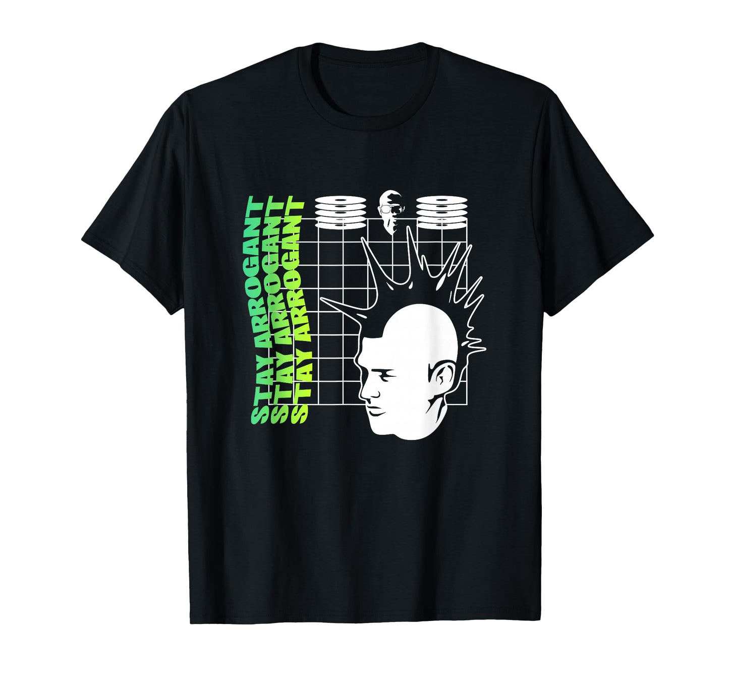 Stay Arrogant Punk Aesthetic Edgy Streetwear T-Shirt - Graphic Print Unisex - T-Shirt, Sweatshirt, Hoodie