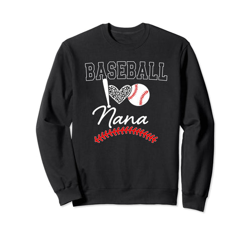 Baseball Nana Game Day Baseball Sweatshirt - Trendy Graphic for Adults - T-Shirt, Sweatshirt, Hoodie