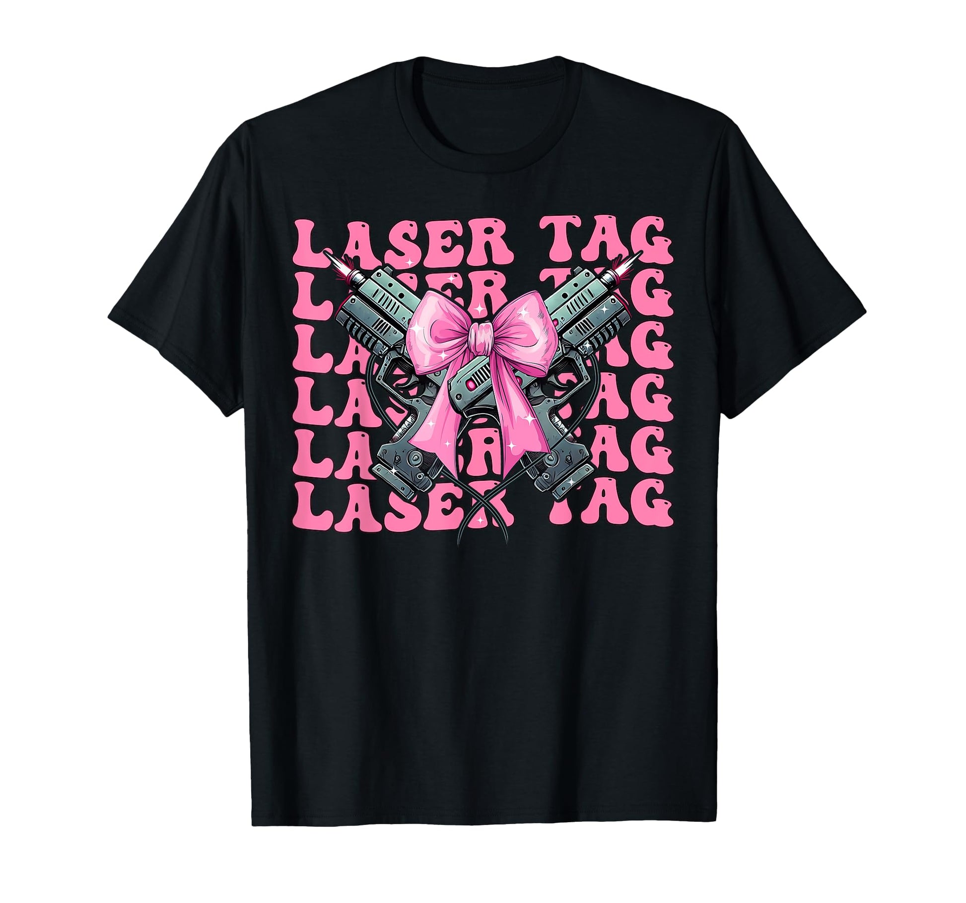 Coquette Bow Laser Tag Game Mom Mama T-Shirt - Graphic Print Men Women - T-Shirt, Sweatshirt, Hoodie