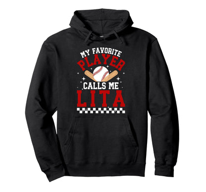 Proud Baseball Lita Baseball Player Lita Hoodie - Graphic Print Unisex - T-Shirt, Sweatshirt, Hoodie