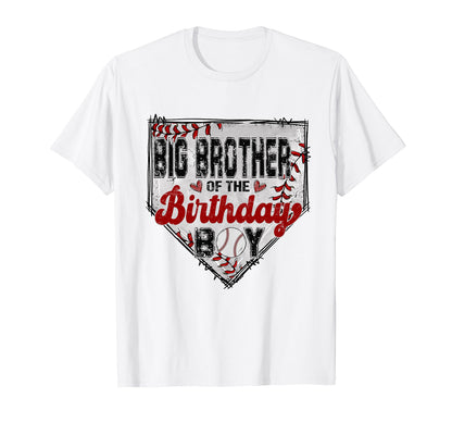 Big Brother Birthday Baseball Family T-Shirt - Aesthetic Graphic Unisex - T-Shirt, Sweatshirt, Hoodie