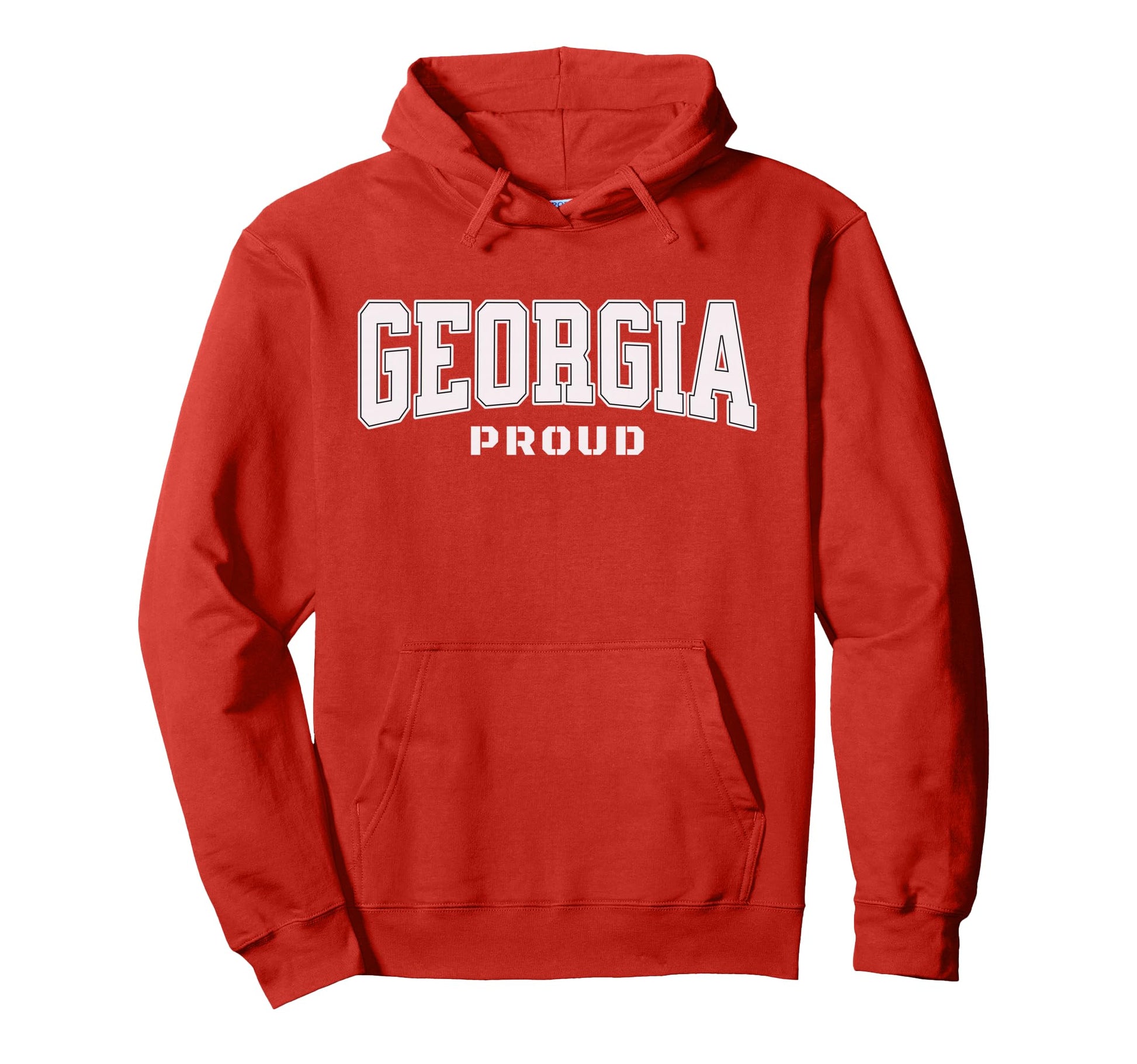 Georgia Ga Athletic Varsity Sports Red Hoodie - Streetwear Style Unisex - T-Shirt, Sweatshirt, Hoodie