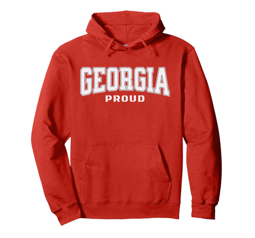 Georgia Ga Athletic Varsity Sports Red Hoodie - Streetwear Style Unisex - T-Shirt, Sweatshirt, Hoodie