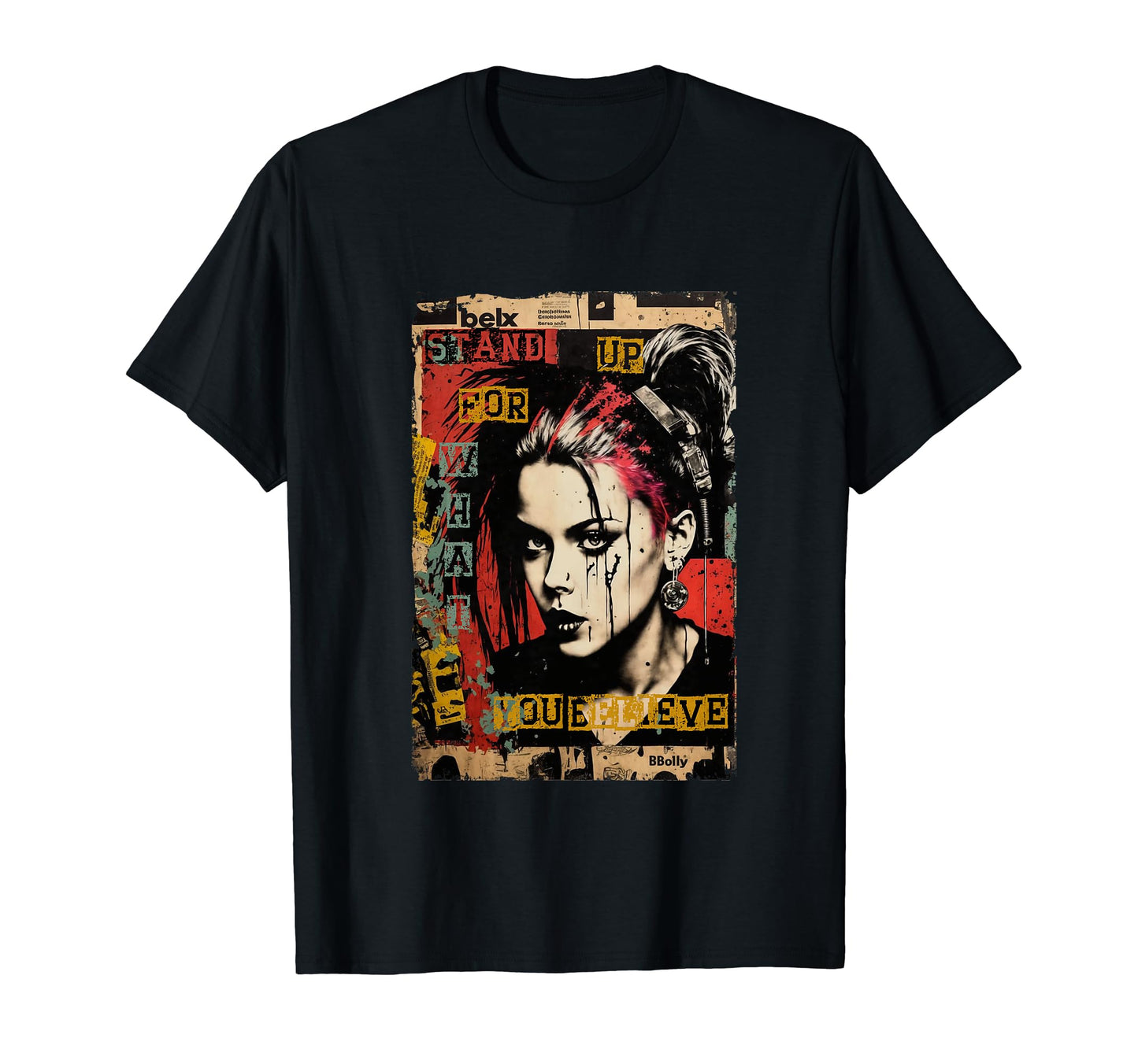Punk Graffiti Grunge 90S Colorful T-Shirt - Custom Art Print Men Women - T-Shirt, Sweatshirt, Hoodie