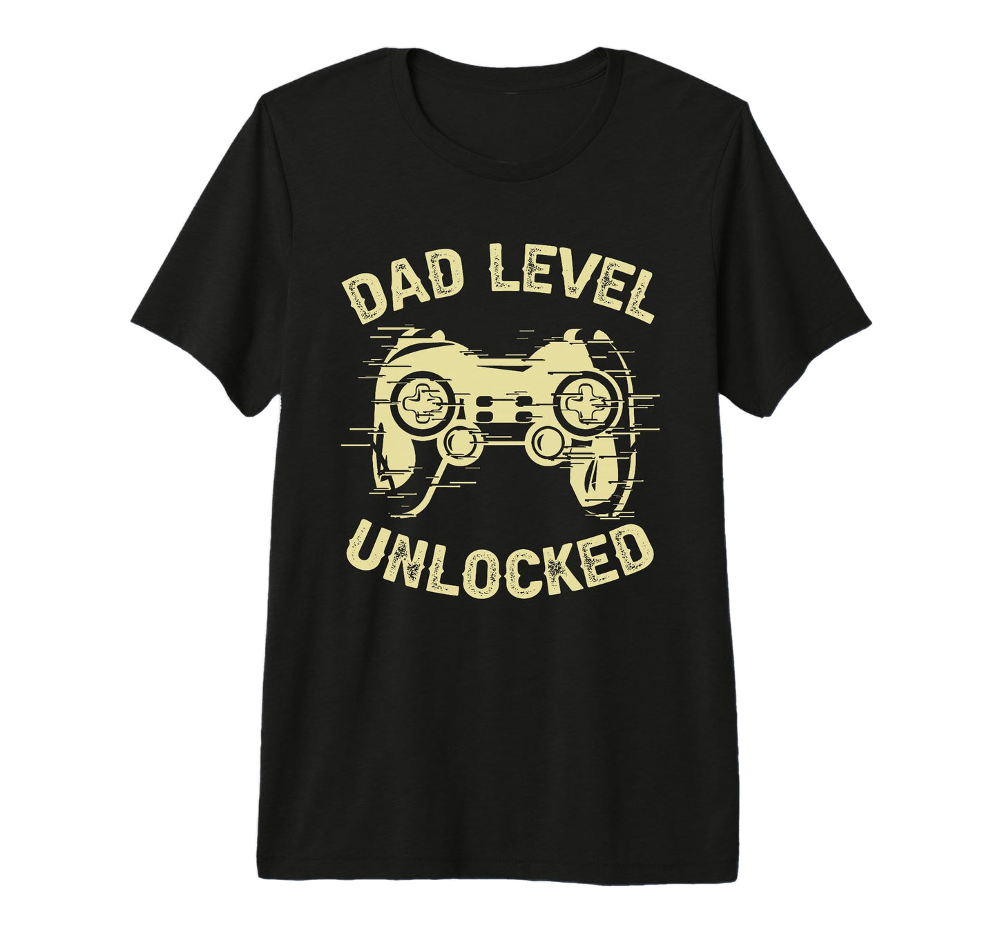 Dad Level Unlocked Gaming Controller T-Shirt - Trendy Graphic for Adults - T-Shirt, Sweatshirt, Hoodie