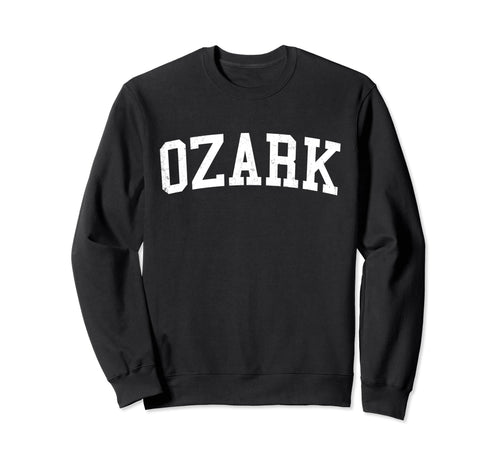 Ozark Al Distressed White Varsity Sweatshirt - Streetwear Style Men Women - T-Shirt, Sweatshirt, Hoodie