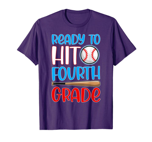 Ready To Hit 4Th Grade Baseball T-Shirt - Casual Everyday Wear Men Women - T-Shirt, Sweatshirt, Hoodie