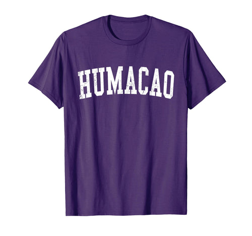 Humacao Pr Distressed White Varsity T-Shirt - Streetwear Style Unisex - T-Shirt, Sweatshirt, Hoodie