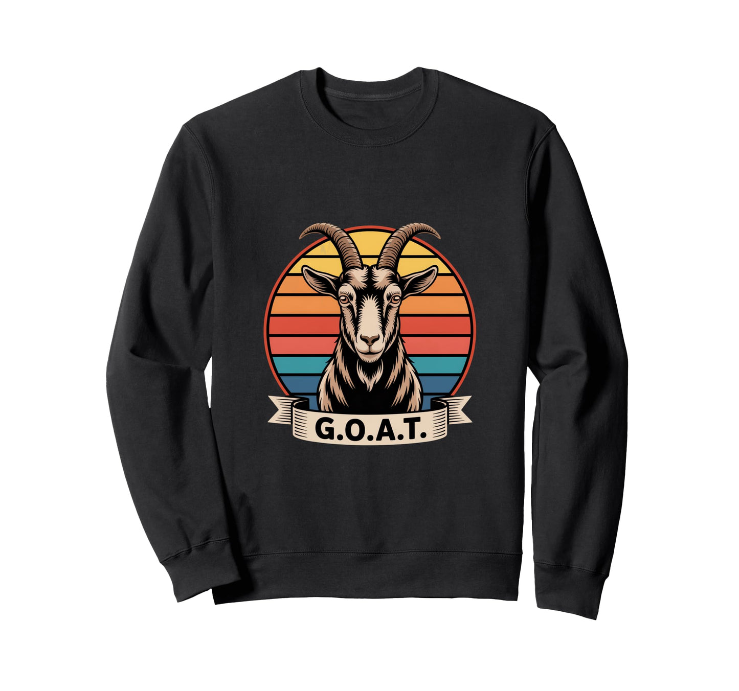 G O T Rainbow Sunset Stripe Sweatshirt - Casual Everyday Wear Unisex - T-Shirt, Sweatshirt, Hoodie