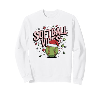 Softball Vibes Groovy Game Day Sweatshirt - Fun Novelty Design for Adults - T-Shirt, Sweatshirt, Hoodie