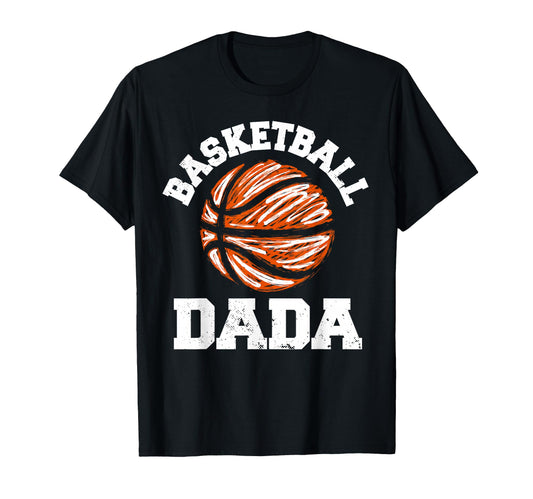 Basketball Dada Distressed Funny T-Shirt - Aesthetic Graphic for Adults - T-Shirt, Sweatshirt, Hoodie